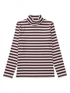 Marc O'Polo Junior Футболка с длинными рукавами фиолетово-кремового цвета
