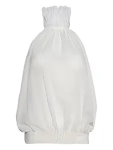 Топ с вырезом халтер Christopher Esber, белый