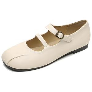 Туфли Мэри Джейн на массивном каблуке, женские, абрикосового цвета WEISHIBANGWEI, Apricot