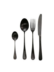 Шикарный антикварный набор столовых приборов Nordique черного цвета Chic Antique