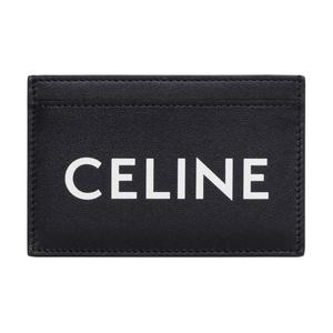 CELINE Кожаный картхолдер мужской черный