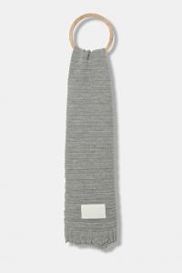 Шерстяной шарф Mm6 Maison Margiela, серый