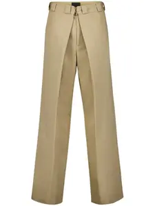 Широкие брюки со складками Givenchy, нейтральный