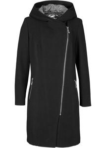 Длинная куртка на косой молнии Bpc Bonprix Collection, черный