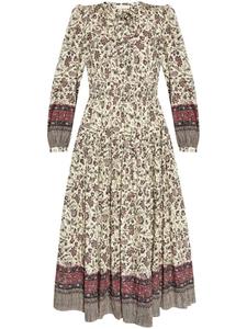 Платье миди Мона Ulla Johnson, нейтральный цвет