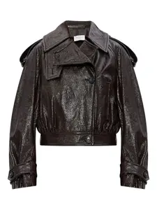 Укороченная куртка с манжетами SPORTMAX, коричневый