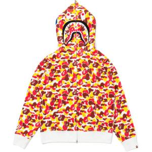Толстовка BAPE STORE PACK FW25 Unisex A BATHING APE, красный & желтый