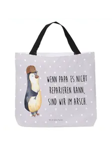 Шоппер Mr. & Mrs. Panda, серый пастельный