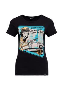 Футболка в ретро-стиле qk gas Queen Kerosin, черный