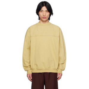 Бежевый свитшот Le Raphia 'Le Sweatshirt Fio' Jacquemus