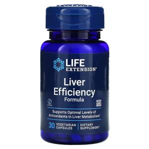 Life Extension Liver Efficiency Formula для здоровой работы печени, 30 вегетарианских капсул