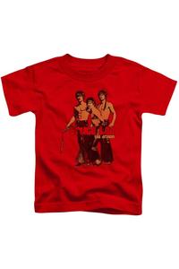 Футболка с коротким рукавом "Nunchucks" Bruce Lee для детей Gildan, красный