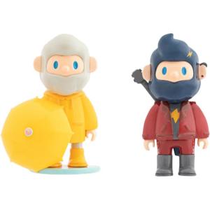 Набор из 12 елочных украшений «Фермер Боб» из коллекции Color Collection в загадочных коробках Finding Unicorn, confirmation style-желтый-raincoat youth+темный красный-rock musician (includes box and bag)