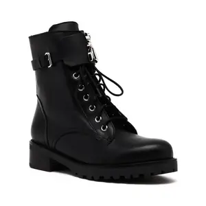 Кожаные ботильоны Patrizia Pepe, черный