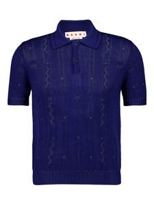 Рубашка-поло из хлопка Marni, синий
