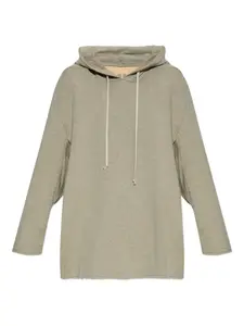 Худи с бахромой Rick Owens Drkshdw, зеленый