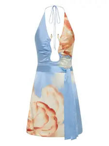 Платье мини Perez с цветочным принтом Rebecca Vallance, синий