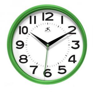 Круглые настенные часы Infinity Instruments Metro, зеленый