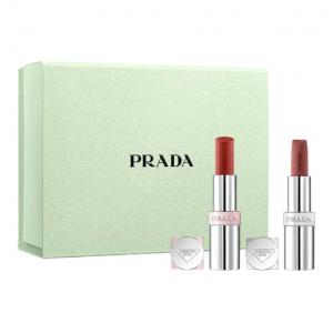 Двухцветный бальзам для губ Matching Set, легко растушевывается, натуральный PRADA