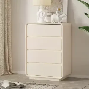 Yu Senyi Комод 70х40х82 см для спальни и гостиной из массива дерева, 5 ящиков, настенный, не требует сборки