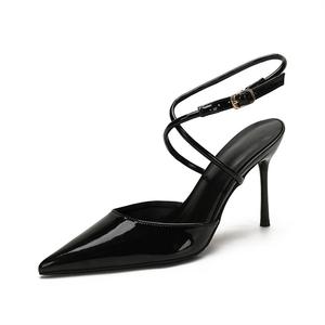 Женские туфли на высоком каблуке Luji абрикосовые, черные + Сумка для покупок