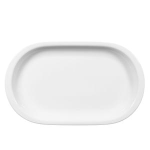 Компактная белая сервировочная тарелка овальной формы 33 см Seltmann Weiden, белый