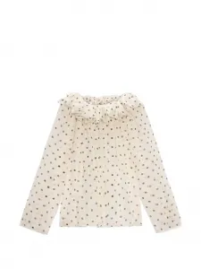 Блузка с оборками MSGM, бежевый