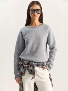 Bianco Lucci Свитшот в сером цвете