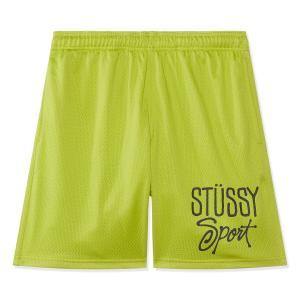 Шорты Stussy Mesh Short Sport, светло-салатовый
