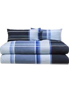 Постельное белье Erwin Müller Sparpaket 4 teilig, цвет blau-anthrazit-silber