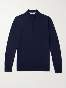 Рубашка поло из мериносовой шерсти MR P., темно-синий