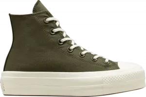Кроссовки Converse Wmns Chuck Taylor All Star Platform High Hybrid Texture - Cargo Khaki, зеленый