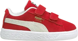 Кроссовки Puma Suede Classic 21 AC Infant High Risk Red White, красный