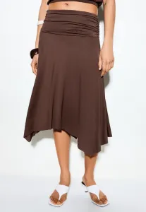 Юбка а-силуэта Bershka, Dark Brown