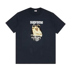 Футболка Supreme Kiss, темно-синяя