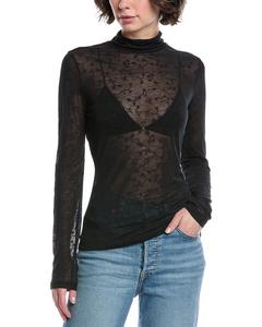 Rag & bone Valencia Микроцветочный топ, черный