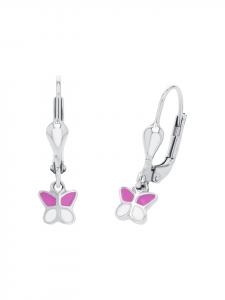 Amor Серьги из серебра 925 пробы, покрытые родием розового цвета