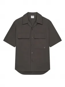 Рубашка с короткими рукавами и карманом Courreges, серый