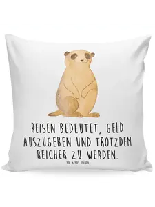 Подушка Mr & Mrs Panda 40x40 Erdmännchen, белый