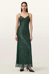 Платье Шантель Allsaints, зеленый