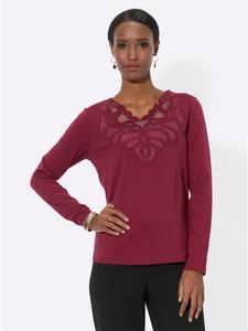 Рубашка с длинными рукавами темно-красного цвета creation L