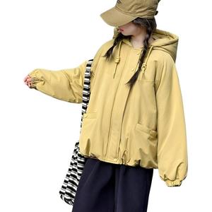 Детская утепленная куртка с капюшоном на флисе PROTECTCAMEL, желтый