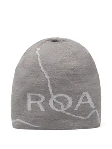 Шерстяная шапка с логотипом Roa, серый