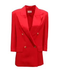 Двубортное шерстяное пальто Vicolo, красный
