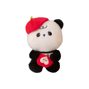 Плюшевая кукла Auspicious Panda, мультяшная, креативная, очаровательная, милая, мягкая, высота 23 см Pissie