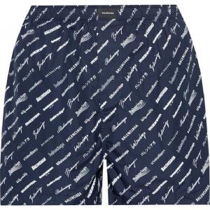 Шорты Balenciaga, темно-синий/белый