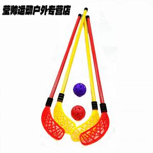 He Jiagong Детская клюшка для хоккея, 100 см, 4 штуки с 2 мячами 9 см