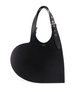 Черная кожаная сумка через плечо Coperni, черный