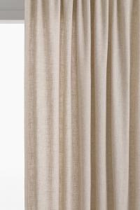 Штора H&M Very Long Linen Curtain, 2 штуки, 140X300 см, бежевый