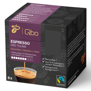 Кофе в капсулах Tchibo Qbo Espresso Oro Tolima, 8 шт х 7,5 гр